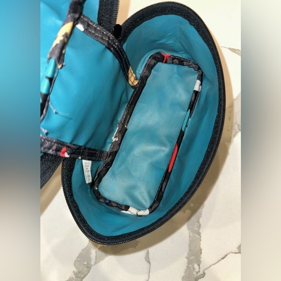 Vera Bradley Splash Floral RETIRED PRINT  Cosmetic Bag Travel Toiletry Bag - Picture 7 of 9